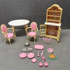 1996 Mattel Barbie Doll Folding Pretty House Dining Room Playset Vintage
