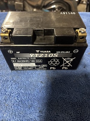 Yuasa YTZ10S 12V AGM Maintenance Free Motorcycle Battery 190 CCA