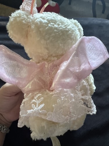 DanDee Cream Ivory Fairy Princess Teddy Bear Plush Stuffed Toy Pink Wings RARE - Picture 4 of 14