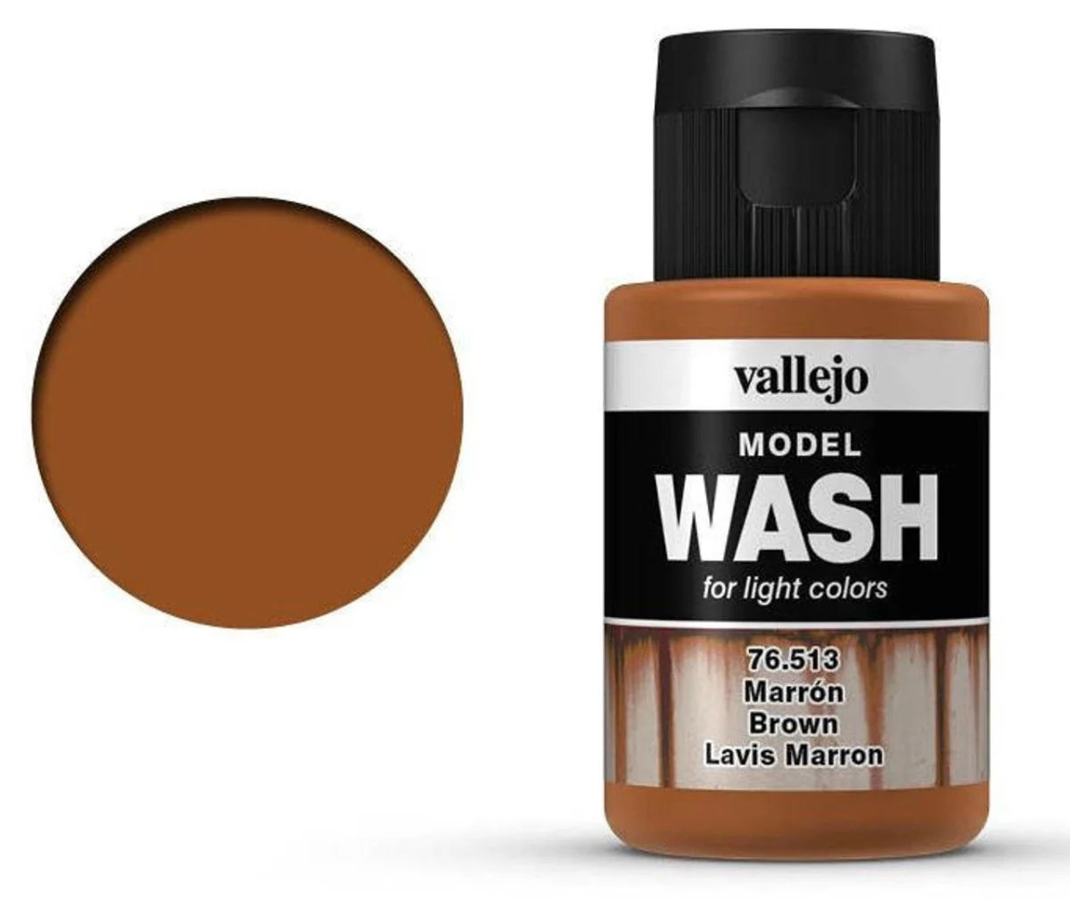 Vallejo Model Wash 76.513 - Wash Color, Brown, 35 Ml - New - Image 2