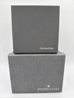 2 Steuben Glass EMPTY Grey Presentation Box w/ Pouch & Paperwork