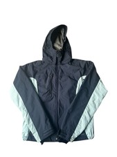 Oakley Road Fuel 3 Ski Jacket Womens Small Blue Hooded Snowboarding