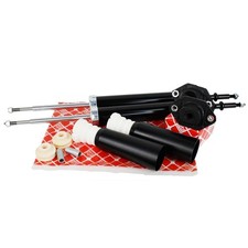 2x Stoßdämpfer +Febi Domlager hinten für BMW E81 E82 E88 E90 E91 E92 E93