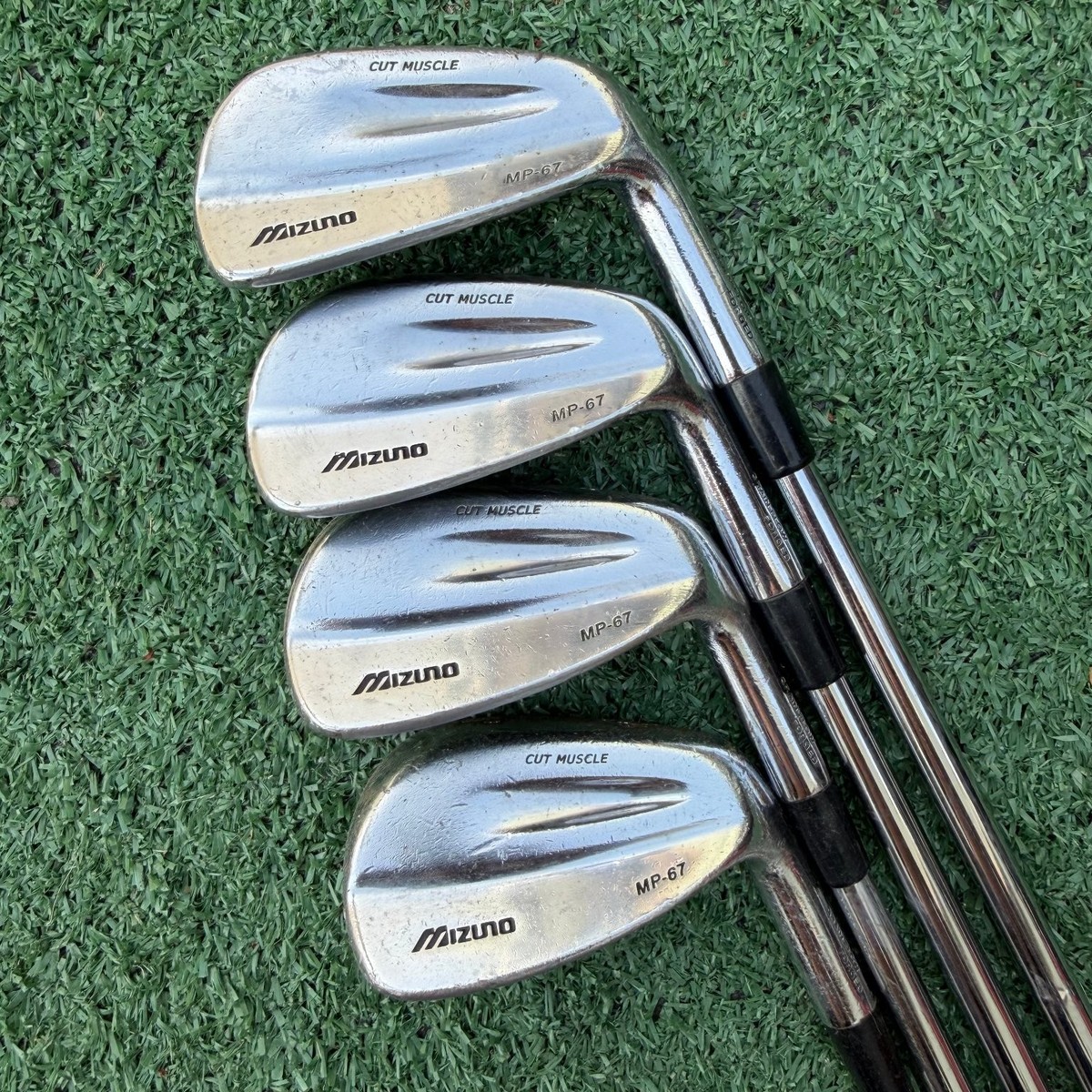 Mizuno MP-67 Irons Cut Muscle Grain Flow Forged Steel Shafts 7 8 9