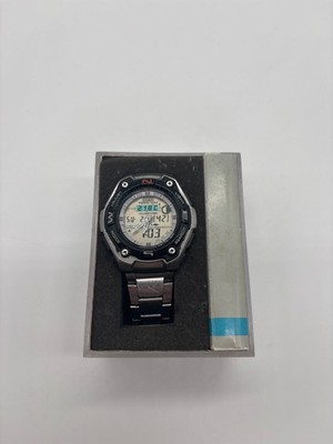 Casio Fishing Gear AQW-101 Digital Sport Herrenuhr Schwarz Silber mit Box