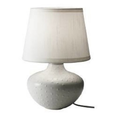 IKEA Jonsbo Ilsbo Table Lamp & Shade Bumps Textured Ceramic Legacy Retired 2012