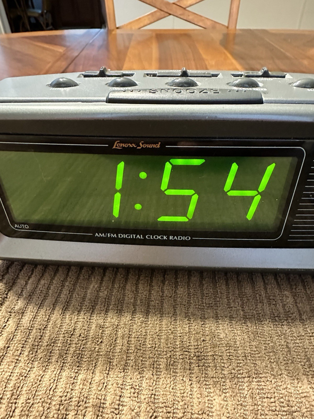 Vintage Lenoxx Sound CR-776 AM/FM Digital Clock Radio/Good C