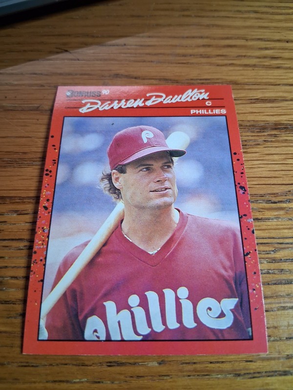 SL 9915/ 1990 Donruss Darren Daulton Error Card baseball cards lot