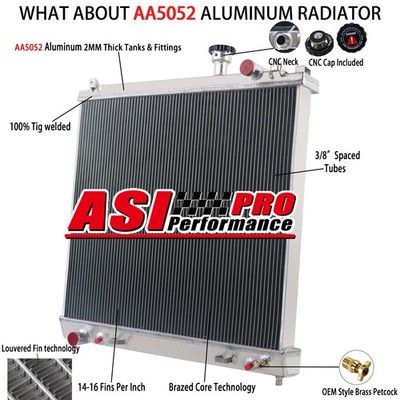 4-ROW RADIATOR FOR 2004-2012 NISSAN QX56 TITAN/2005-2015 INFINITI/ARMADA 5.6L V8