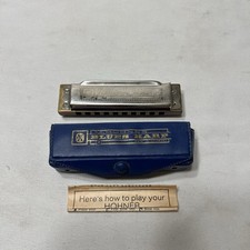 M Hohner Blues Harp Harmonica - Key of B - Made in Germany Original Case