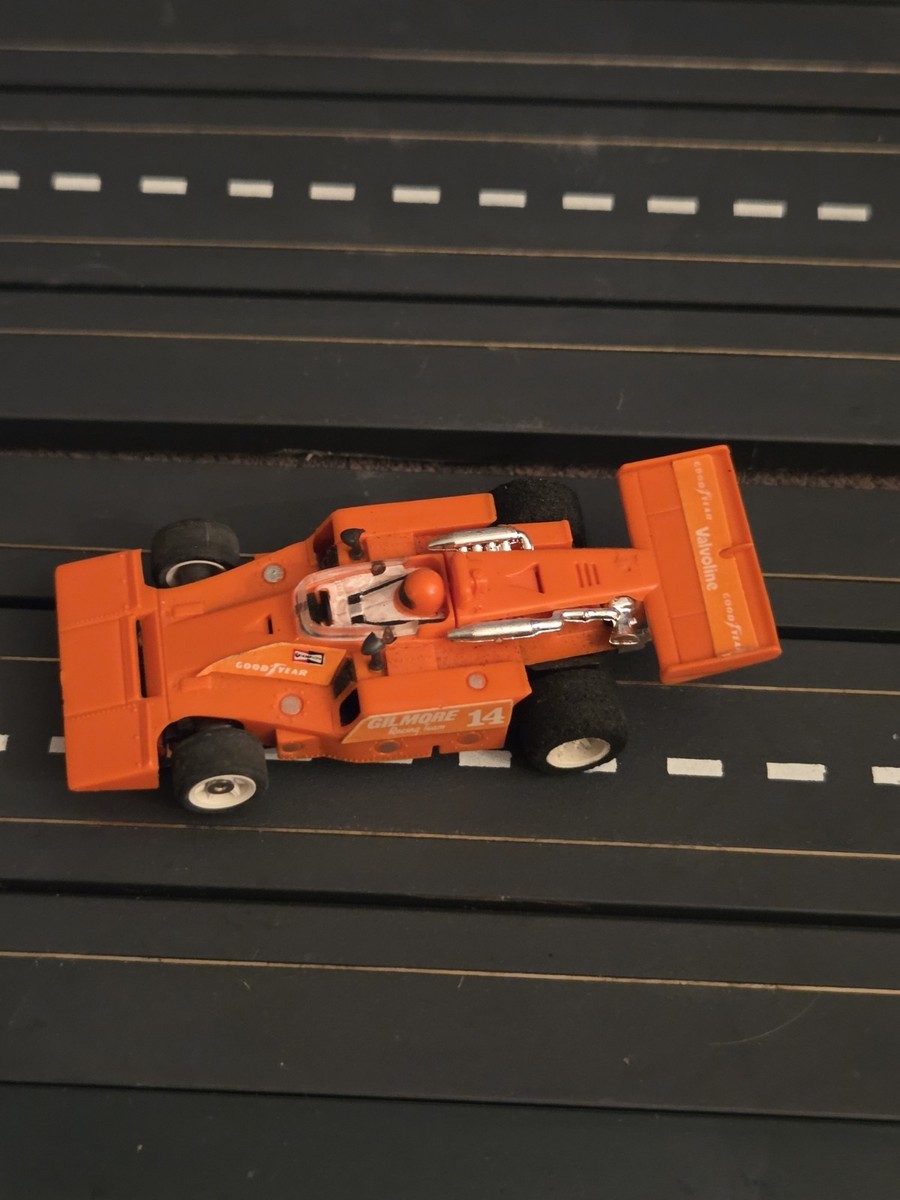 AURORA AFX A.J FOYT VALVOLINE INDY #14 RARE ORANGE HO SLOT CAR G