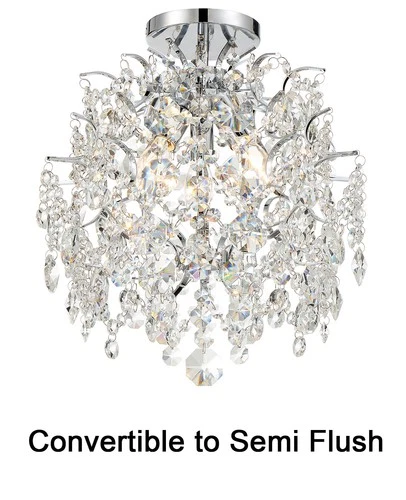 Minka Lavery 3150-77 Isabella's Crown 14"W 3 Light Crystal - Chrome - Picture 5 of 7