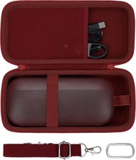 co2CREA Hard Case for Bose SoundLink Flex 2nd Gen Speaker Carmine Red Travel