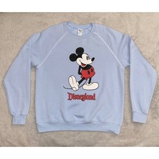 Disney Disneyland Mickey Mouse Crewneck Sweatshirt Men Size Large Unisex