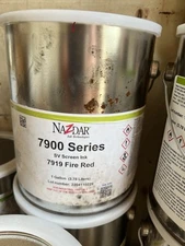 Nazdar 7900 Series Corogloss Screen Ink Fire Red 1 Gallon 3.78 Liters NEW