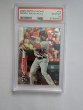 PSA 10 CHROME 2020 ROOKIE CARD RANDY AROZARENA GRADED TOPPS #49 GEM MT RC