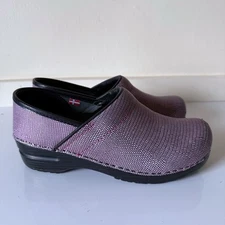 Sanita Professional Clog Dream Embossed Fuchsia Size 8