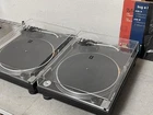 Technics SL-1200MK3 Pair Direct Drive DJ Turntable Black Quartz Tested Working