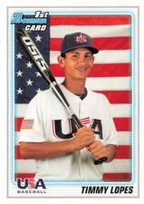Timmy Lopes #BDPP101 2010 Bowman Draft Picks & Prospects