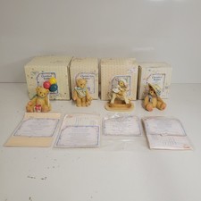 Cherished Teddies Lot Of 4 Enesco Priscilla Hillman Figurines Bears Vtg 90s