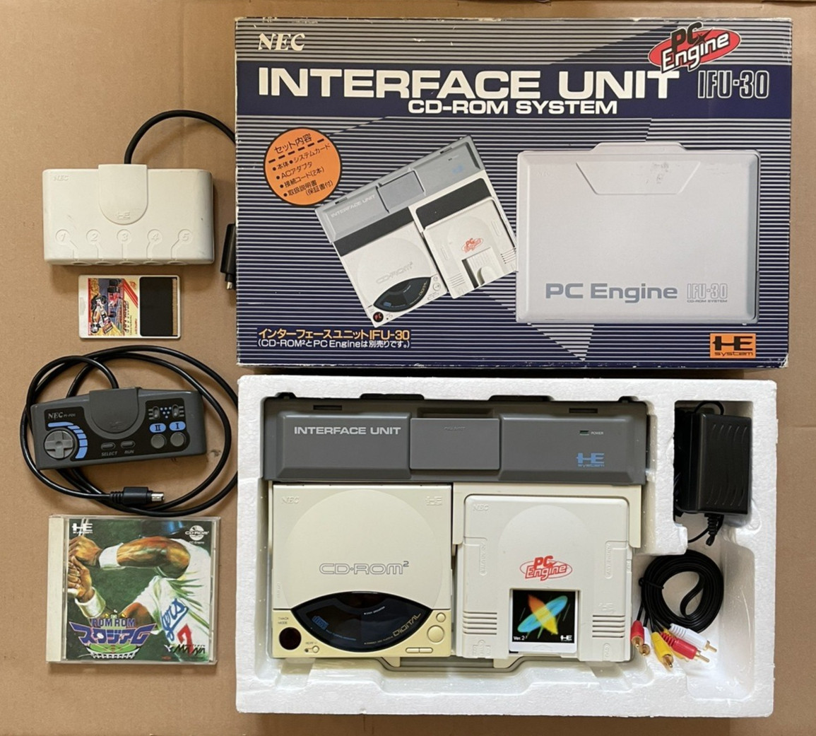 PC Engine PI-TG001 / CD-ROM2 CDR-30A and Interface Unit IFU-30 TESTED & WORKING