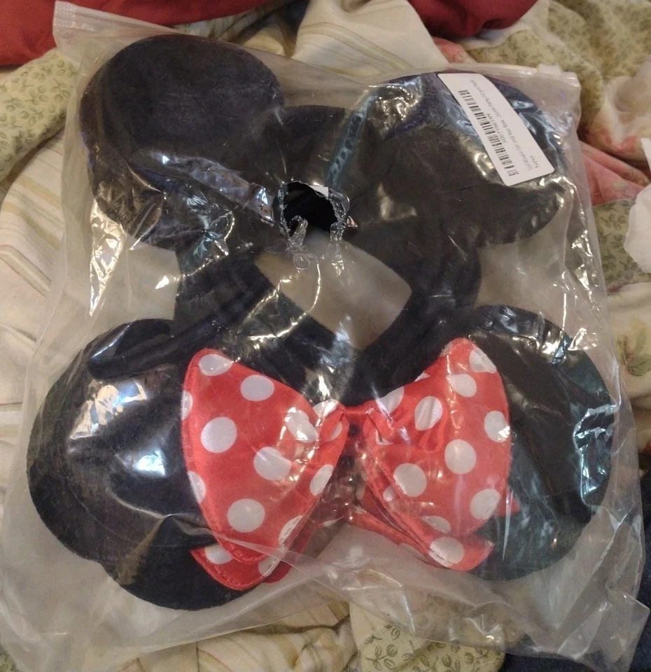 Diademas Orejas Mickey Mouse y Minnie Negro Rosa Lazo Fiesta Favores Cumpleaños 12 un. Foto 4 de 4
