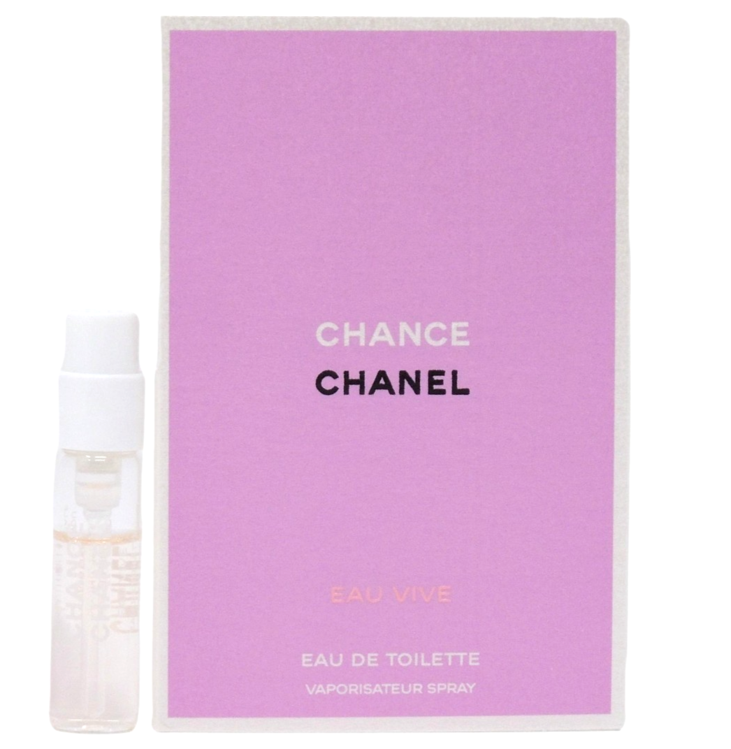 CHANEL CHANCE EAU VIVE EDT 1.5ml .05fl oz x 1 PERFUME SPRAY SAMPLE