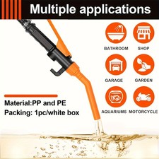 Durable Multi-Purpose Fuel Transfer Pump w/ Auto-Stop for Oil, Diesel Gasoline