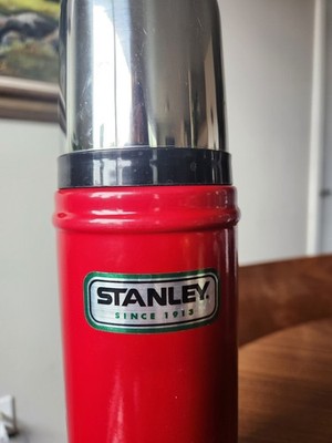 Stanley Thermos Vacuum Bottle 16 oz RARE Special Edition Red B 09 Cup Soup