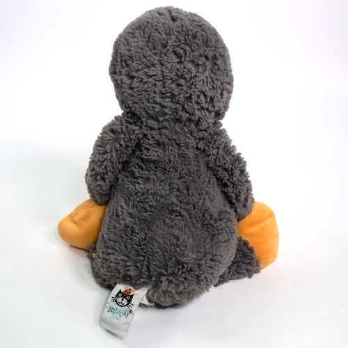Jellycat Bashful Penguin 9" Medium Plush Gray Orange White Stuffed Animal - Picture 6 of 10