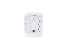 CyberPower CSP600WSURC2 6-Outlet Swivel Professional Surge Protector Wall Tap