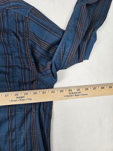 Camisa Arc'teryx Para Hombre Grande Pagada Azul Manga Larga Abotonada - Imagen 9 de 10