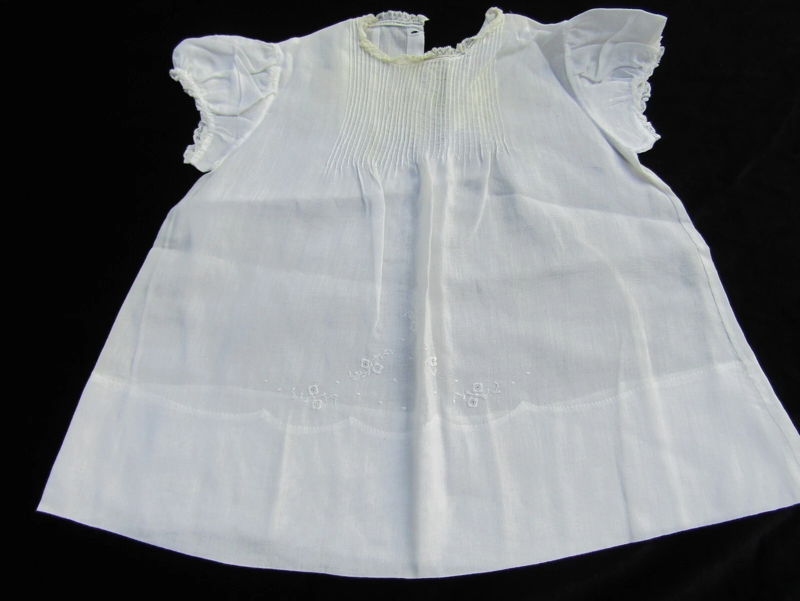 OFF WHITE Vestito bambina bianco ricamo vintage 6 mesi H