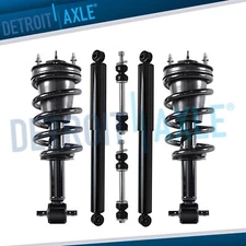 RWD Front Struts Rear Shocks Sway Bars for 2014-2018 Silverado 1500 Sierra 1500
