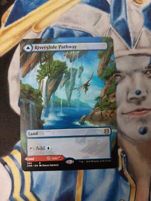 Riverglide // Lavaglide Pathway 1x FOIL ZNR MTG Zendikar Rising Rare MINT land blue red Riverglide // Lavaglide Pathway 1x FOIL ZNR MTG Zendikar Rising Rare MINT land blue red