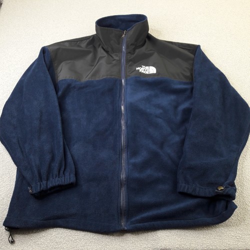 North Face Herren Jacke 2XL XXL Blau Schwarz Fleece Gore-Tex Wasserdicht Windstopper