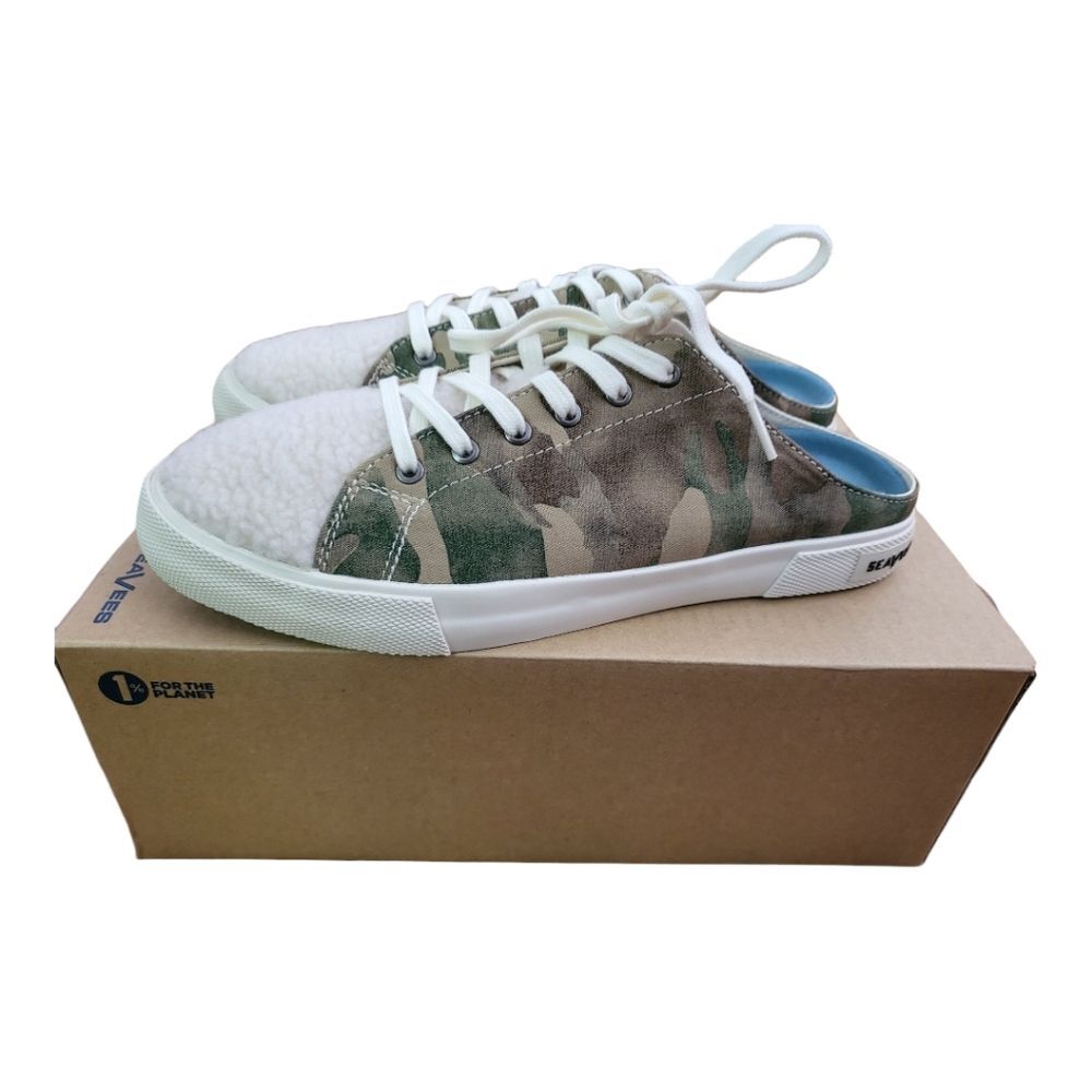 SeaVees Womens Latigo Mule Camo distressed twill Slip On Sneakers Size 11  New | eBay UK