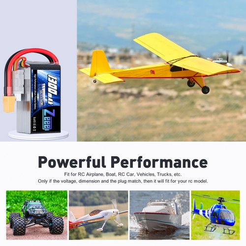 2x Zeee 11.1V 120C 1300mAh 3S Lipo Battery XT60 for RC FPV Quad Drone Helicopter - Picture 5 of 6