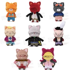 Official One Piece Nami Robin Crocodile Corazon Marco Cat Plush Doll Stuffed Toy