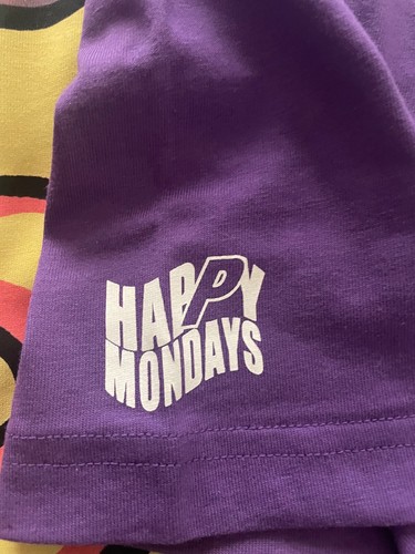 Palace Happy Mondays tshirt XL purple Madchester Haçienda - Imagen 7 de 8