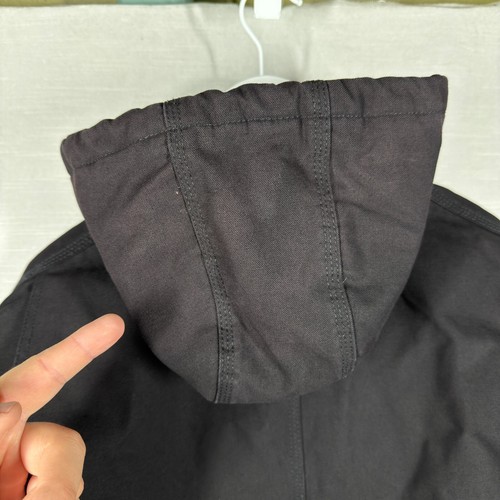 C.E. Schmidt Workwear Jacket Men Large Black Hood THJ51BK READ - Picture 17 of 21