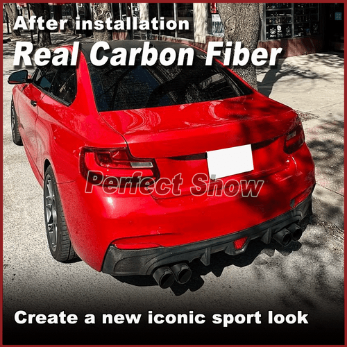 Difusor trasero de carbono adecuado para BMW F22 F23 M paquete 235i 240i difusor parte trasera - Imagen 3 de 17