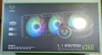 Vetroo Lurker 360mm AIO CPU Cooler New Sealed