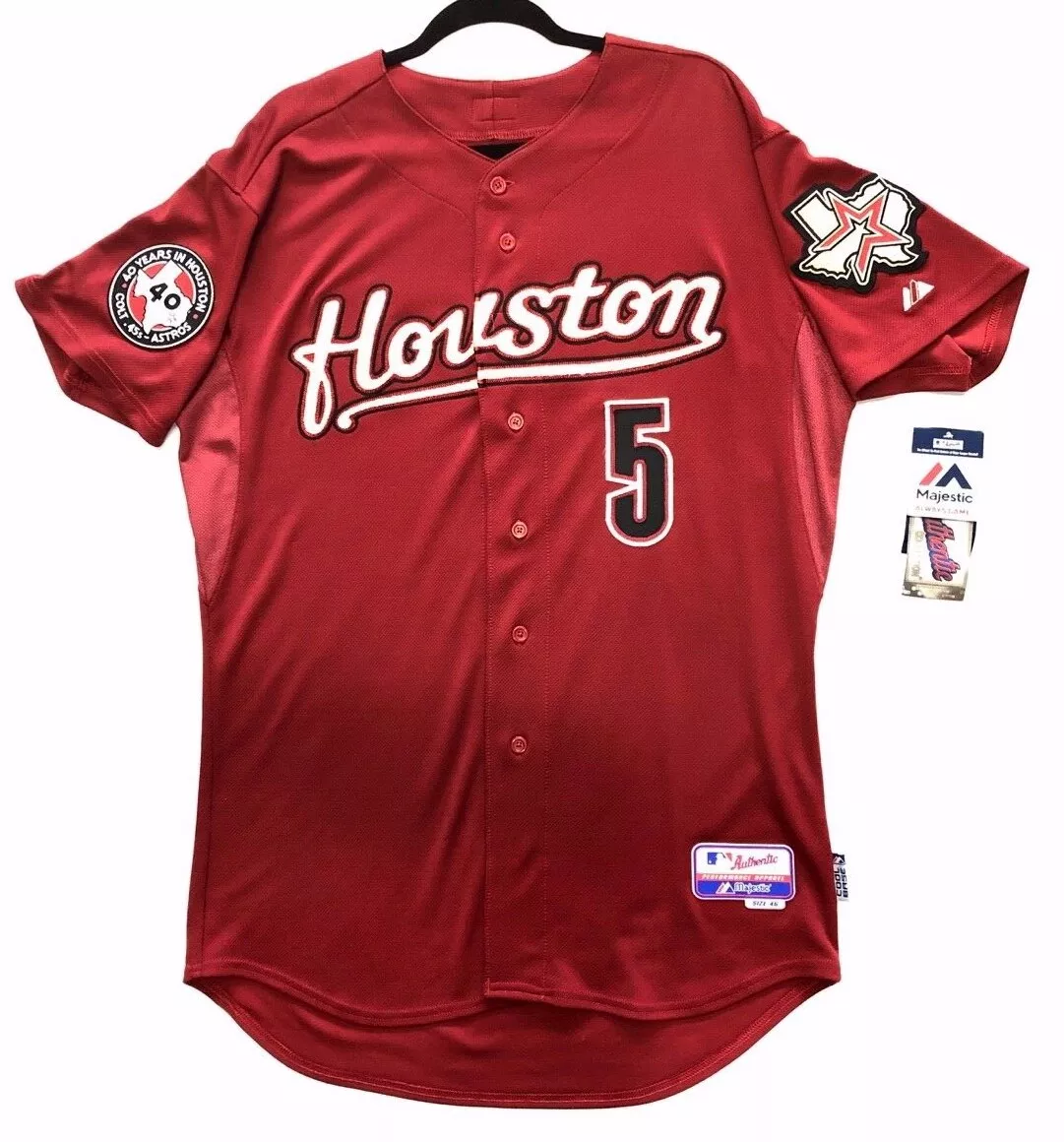 Houston Astros Unbranded Game Jersey - Baseball Men's Dark Red New