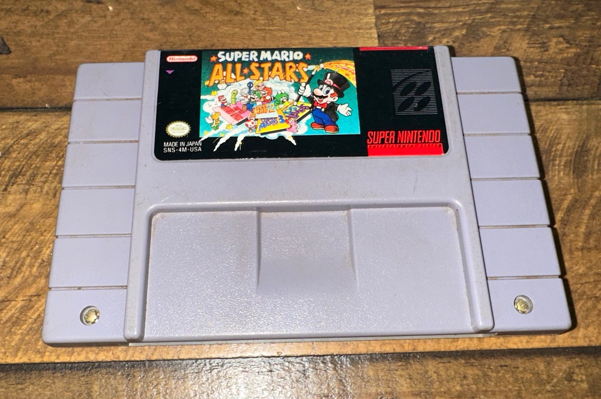 Super Mario All-Stars Super Nintendo SNES 1992 Cartridge