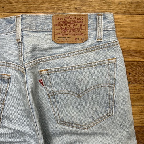 Vintage 80s Levi’s 501 Jeans Light Wash Denim Mens Size 32x30 501-0111 USA Made - Picture 5 of 18