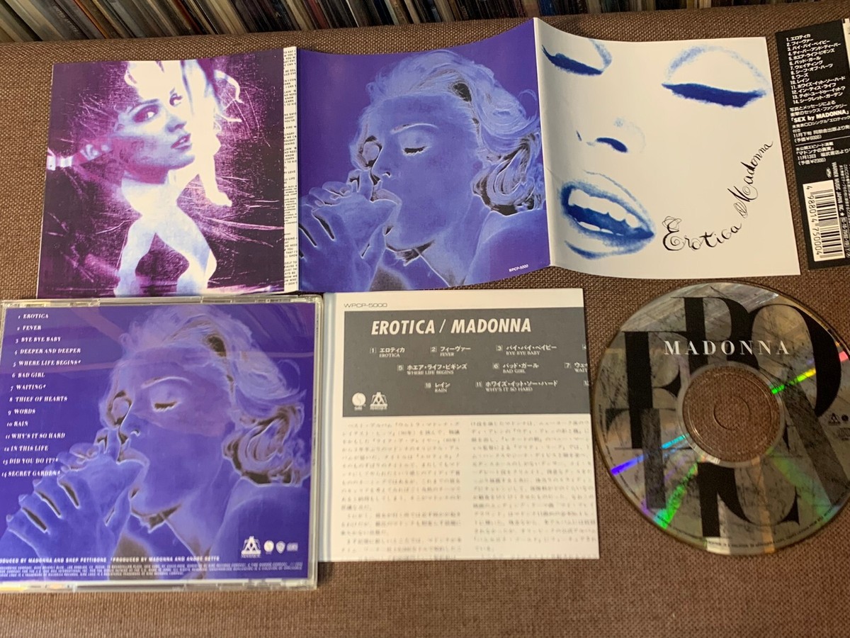 MADONNA Erotica JAPAN CD WPCP-5000 w/ OBI + INSERT 1992 1st