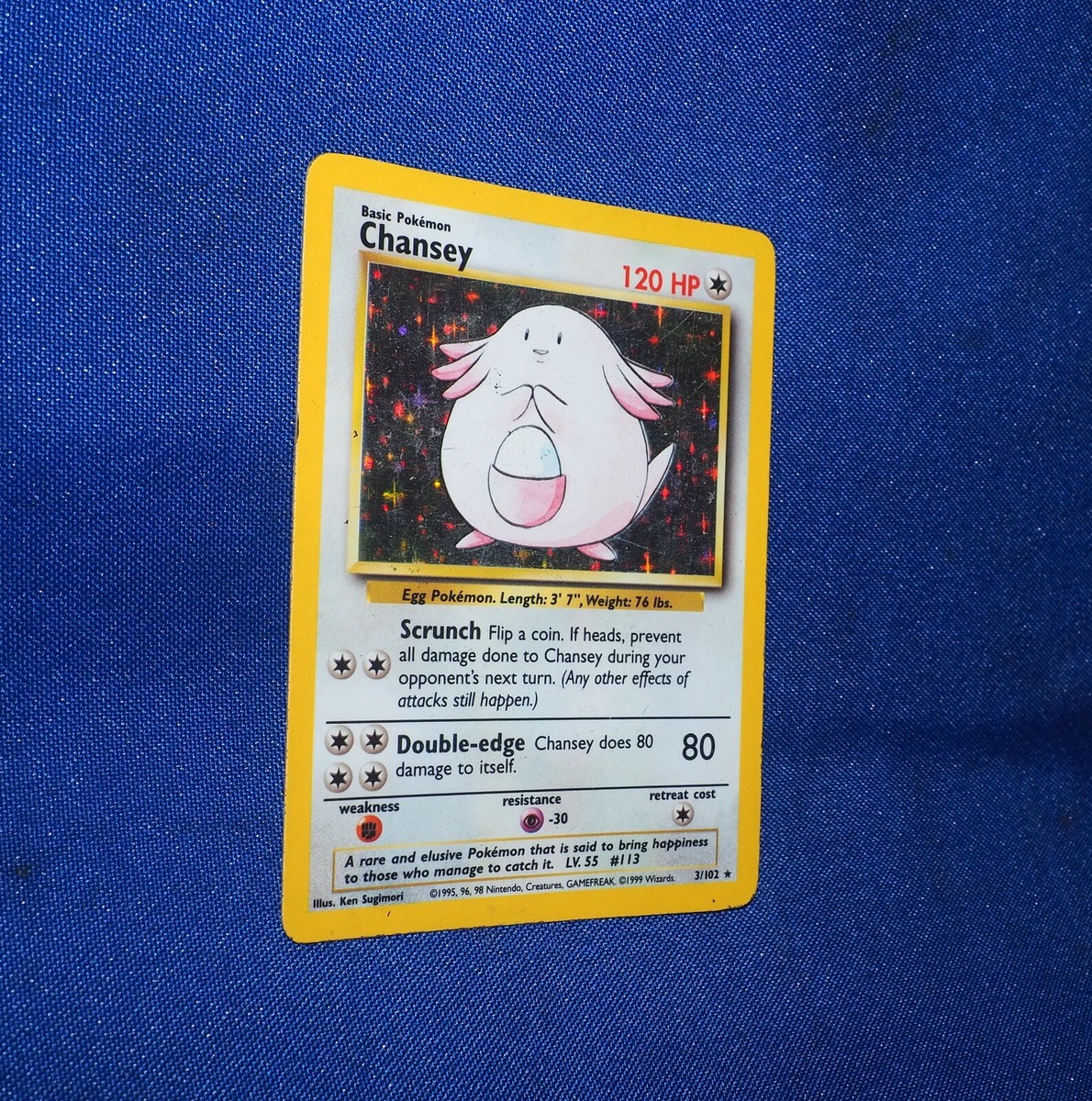 Pokémon TCG Chansey Base Set 3/102 Holo Unlimited Holo Rare | eBay