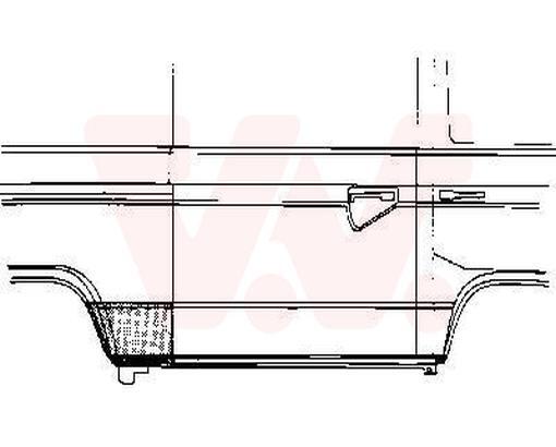 Seitenwand Hinten Links Anschlussblech Passend FüR VW Transporter III Bus-image