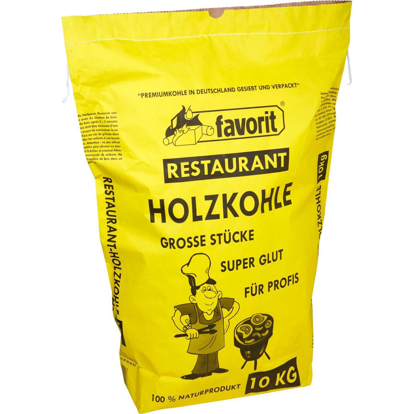 Favorit Lübzer Gastro-Holzkohle Grillkohle Grillholzkohle Laubholz 10 kg